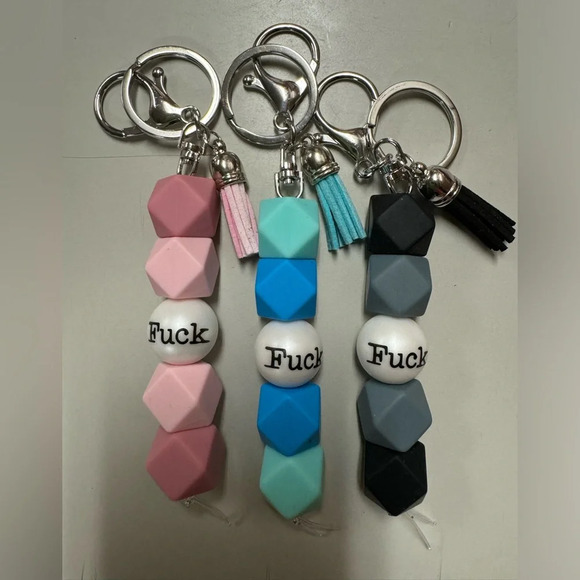 Beaded Keychain - Picture 1 of 4